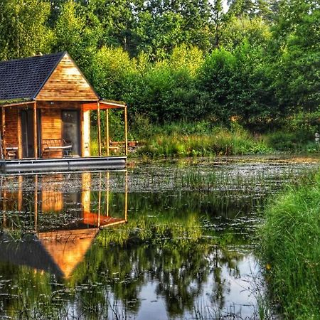 Heather Hut, Off-Grid Cottage On A Pond+2 Ha Darzkowo Buitenkant foto
